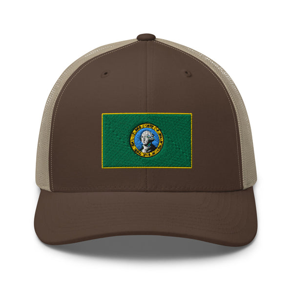 Washington Flag Trucker Hat