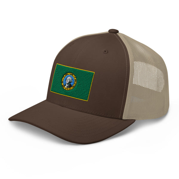 Washington Flag Trucker Hat