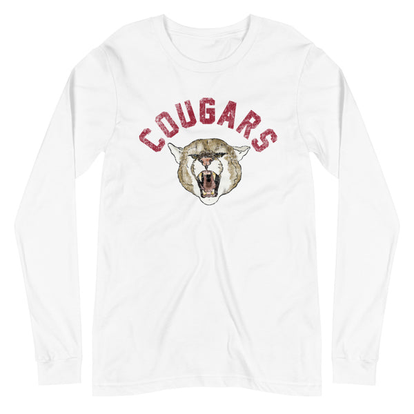 Retro Cougars Unisex Long Sleeve T-Shirt