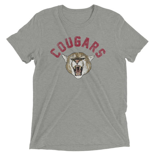 Retro Cougars Unisex Tri-blend T-Shirt