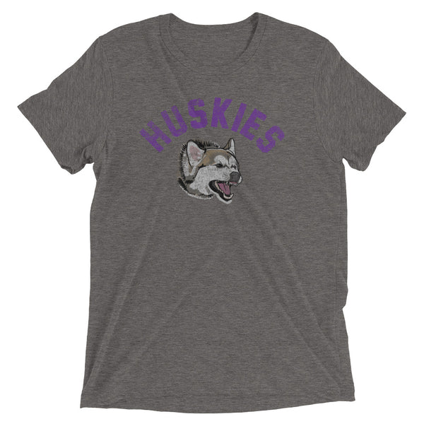 Retro Huskies Unisex Tri-blend T-Shirt